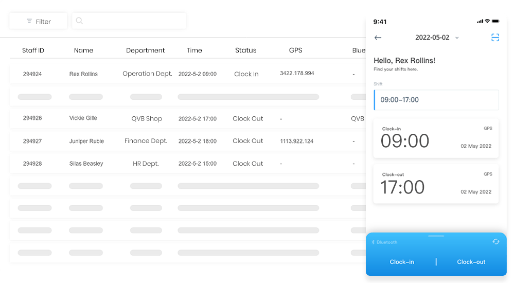 Four clock-in methods via Workstem One App help track and locate employees easily, ensuring accountability and transparency.