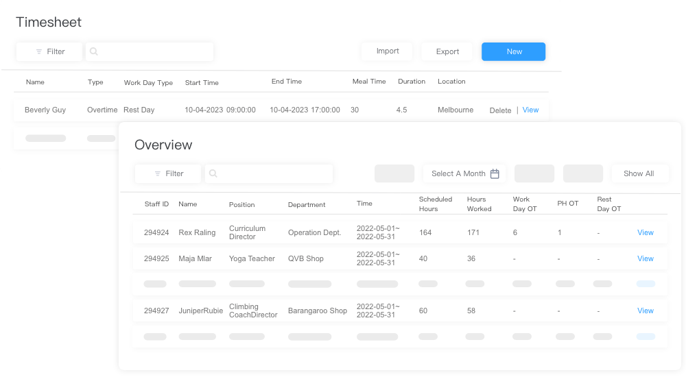 Eliminate the need for manual data entry and messy integrations from separate time and attendance systems in our all-in-one software, automatically integrating attendance data ready for payroll.