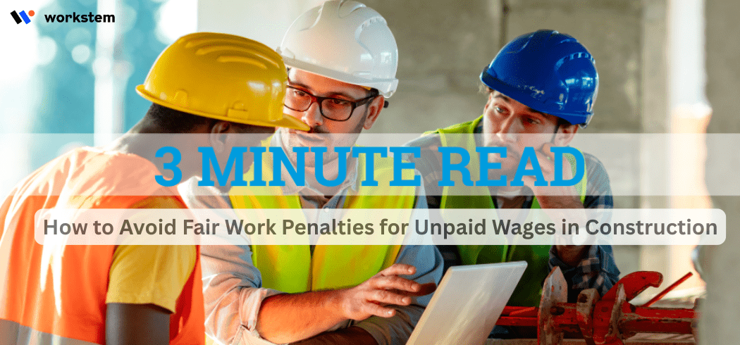 How to Avoid Fair Work Penalties for Unpaid Wages in Construction
