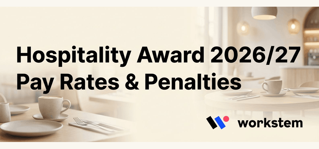 Hospitality Award 2026/27 – Pay Rates & Penalties (MA000009)