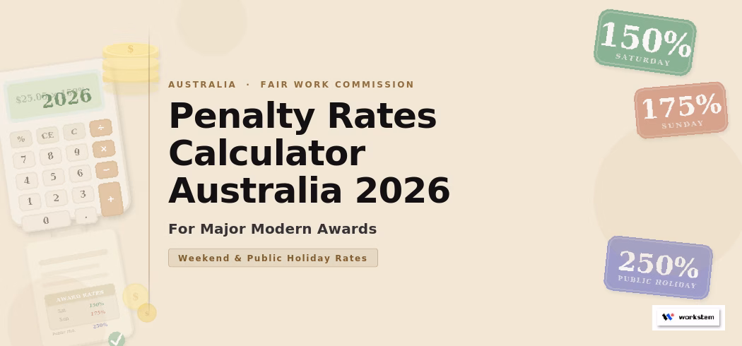 Penalty Rates Calculator Australia for Major Awards in 2026