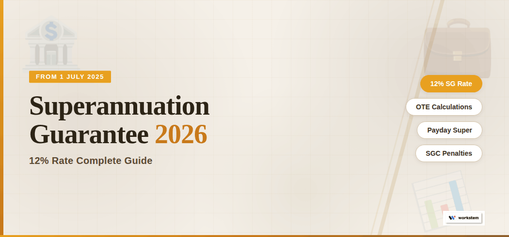 Superannuation Guarantee 2026: 12% Rate Complete Guide