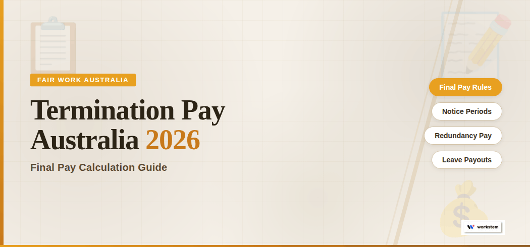 Termination Pay Australia 2026: Final Pay Calculation Guide