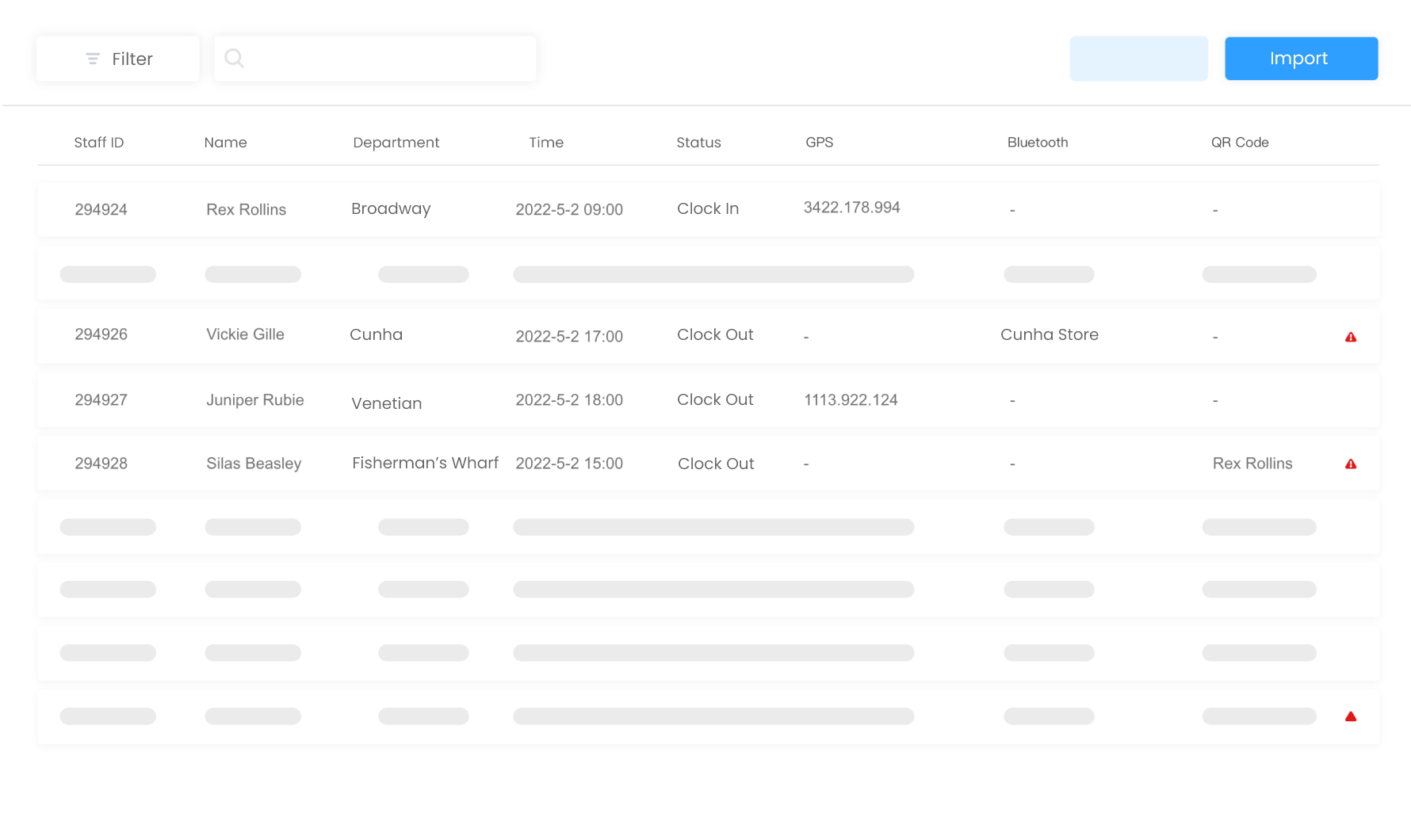 Replace manual timesheets with our automated attendance system