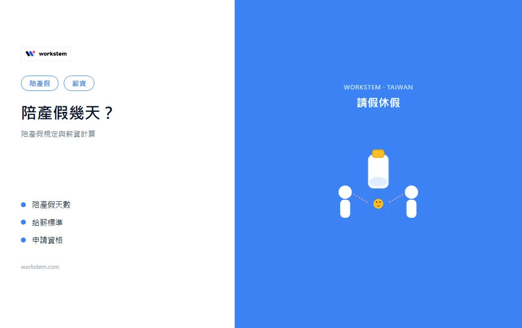 陪產假幾天？陪產假規定與薪資計算