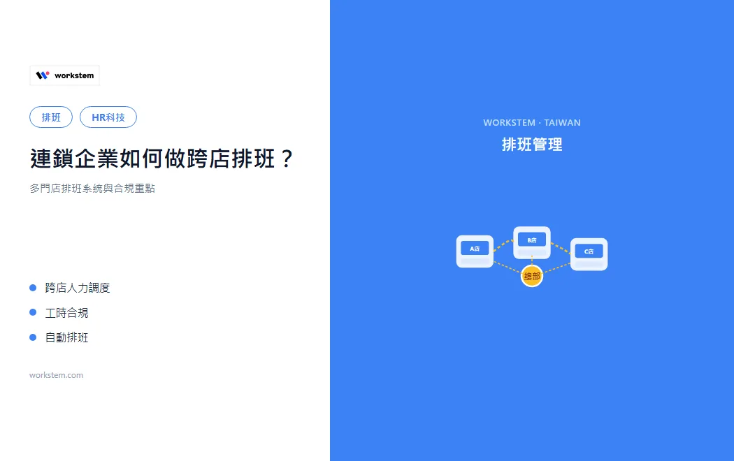 連鎖企業如何做跨店排班？多門店排班系統與合規重點