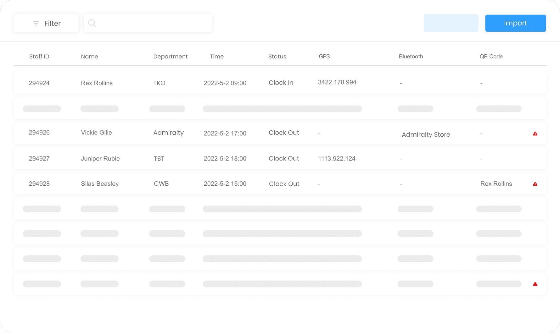 Replace manual timesheets with our automated attendance system