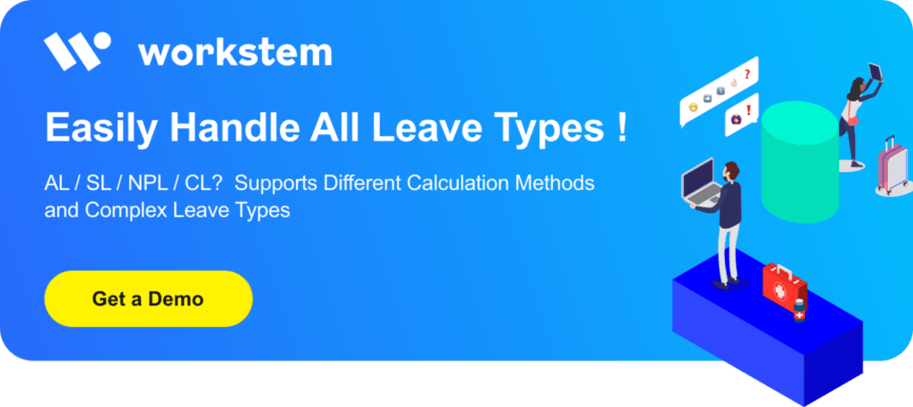 Different calculation methods and leave types