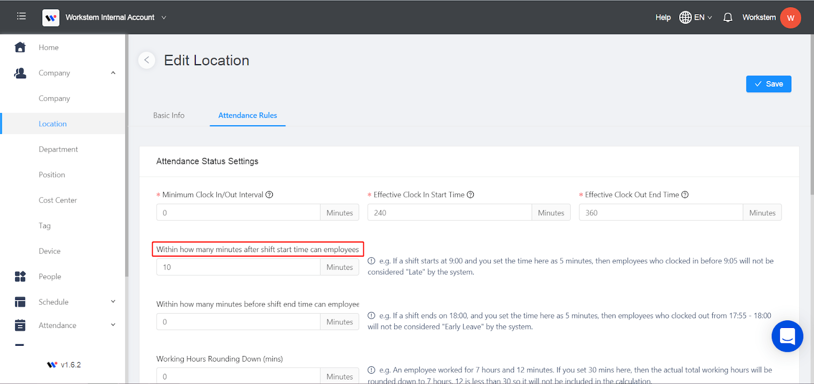 Flexible rules setting, achieving the real people oriented attendance rules