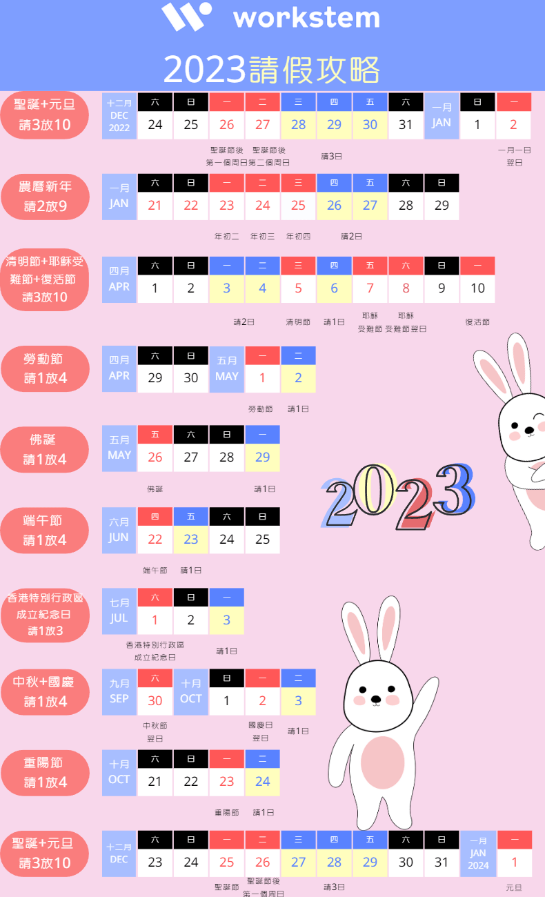 2023請假攻略