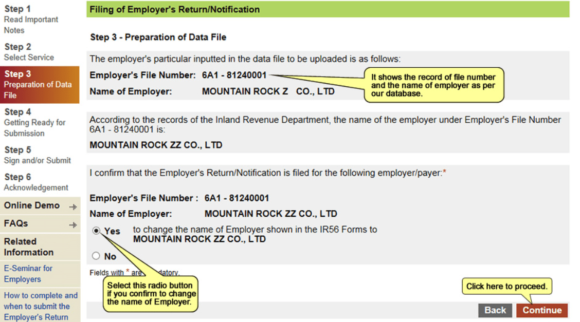 tax information