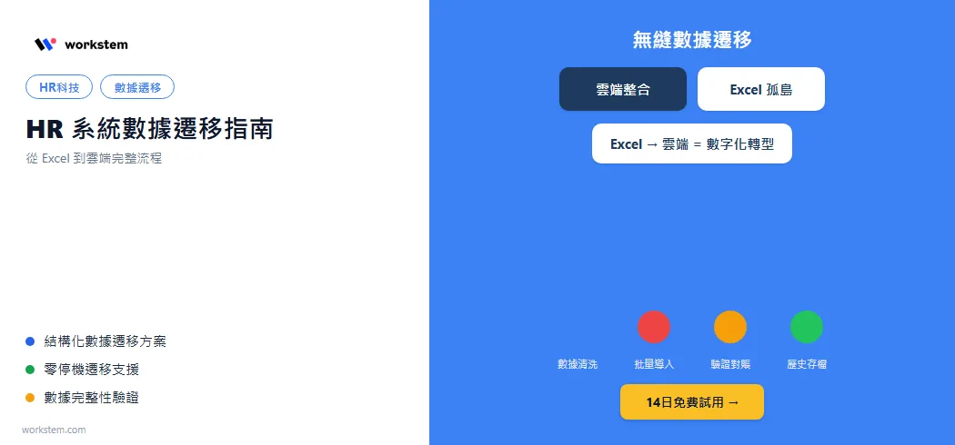 HR系統數據遷移指南：從Excel到雲端的完整流程