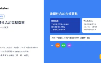 468 連續性合約完整指南（418 與 468 一文講清）